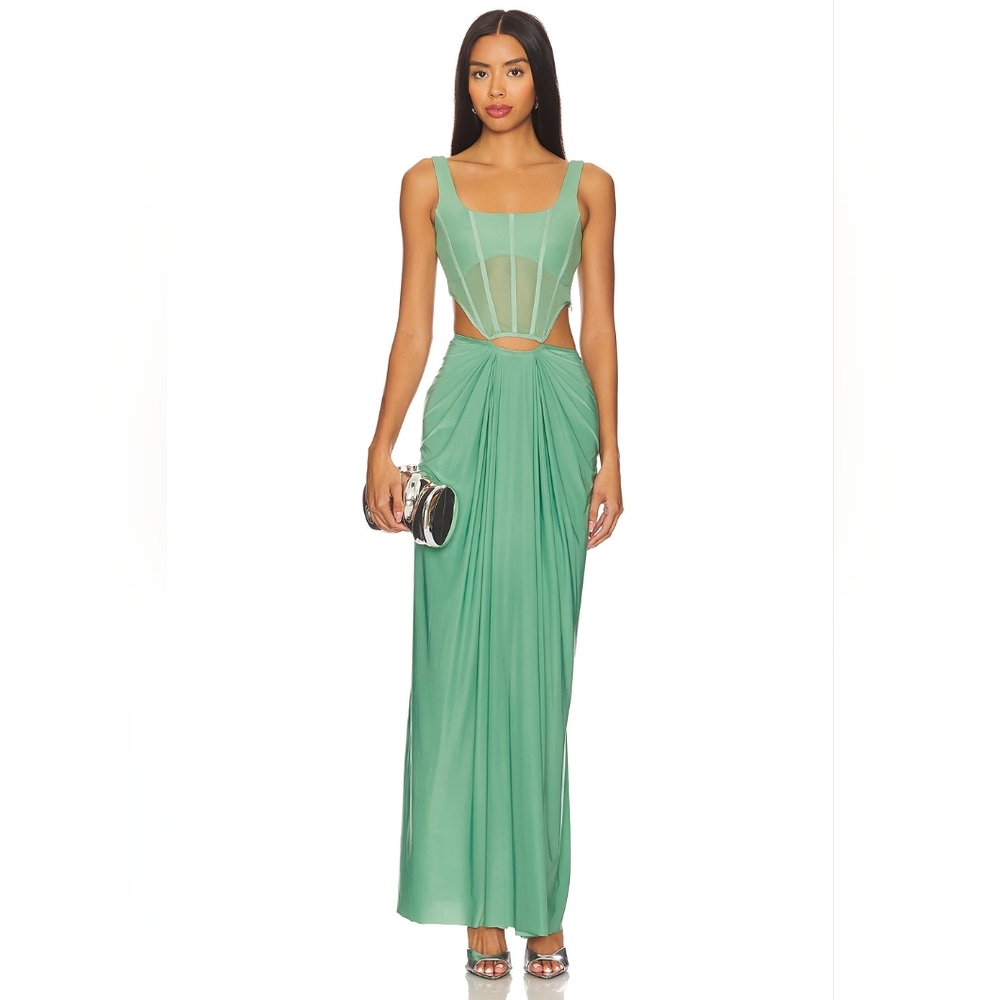 B2. NWT DEME BY GABRIELLA VALENTINA SET IN GREEN - Picture 1 of 7